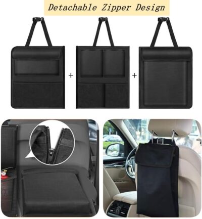 Car Trunk Organizer, Detachable Car Backseat Hanging Organizer with 7 Large Storage Pockets, Collapsible Back Seat Organizer Car Interior Accessories for SUV, Van, Jeep - Image 8