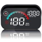 ARTILAURA Windshield GPS Speedometer Head Up Display HUD 3.5 Inches Digital GPS Speedometer Smart Gauge Overspeed,Compass, Mileage for Most Car Vehicles