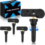 Pre-Programed Tire Pressure Sensor for:-Dodge Journey 2011-2020 Charger 2010-2020 Challenger, for:-Jeep Wrangler 2014-2019, for:-Ram 1500 2500, TPMS Sensors 56029398AB 68241067AB 433MHz (4)