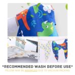 Travel Pillow Car Cushion for Kids 6 Years Old+ Shoulder Neck Back Support & Seat Belt Comfort, Road Trip Cozy Sleeping Gift for Young Travelers, Parents, Families, Baby Shower (Dinosaur Blue) - Image 7