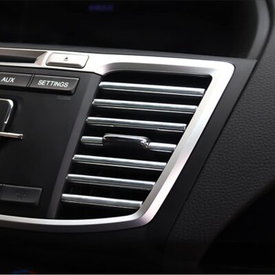 20 Pieces Car Air Conditioner Decoration Strip for Vent Outlet, Universal Waterproof Bendable Air Vent Outlet Trim Decoration, Suitable for Most Air Vent Outlet, Car Interior Accessories (Silver) - Image 7