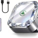 2026 Mini Wireless CarPlay Android Auto 2 in 1 Adapter - Converts Wired to Wireless Car Play Dongle, 5.8GHz Fast Bluetooth Receiver for 2016+ Vehicles, Plug & Play Auto Connect (USB-A/C)