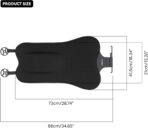 Gel Back Support Cushion,Gel Lumbar Pillow Relief Back Sciatica Pain for Car Seat Cushion,Car Seat Lumbar Support Fits Seats with Inserted Headrests (LxW:34.65''x16.34'') - Image 2