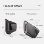 BY-J Heads Up Display with OBD2 GPS Dual System, P8 Car HUD Display OBD2 Gauge Display Speed Clock RPM can Installed Dashboard and A-Pillar Trim, Car Speedometer for Car for All Vehicle - Image 3