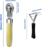 53Pcs Tire Patch Kit Heavy Duty, Tire Repair Tools 42 mm Tungsten Steel Buffing Wheel with 32/42/58mm Tire Patches, Inner Liner Scraper, Tire Patch Roller for Car Motorcycle Bike tractors Grinding - Image 3