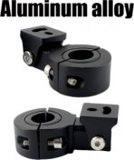 Motorcycle Spotlight Bracket, Light Bar Mounts for Driving Fog Lights, 360 Degree Adjustment Tube Clamp Mounting Bracket Fit 0.7"-1.25" ATV UTV Roll Bar (2 Pcs) - Image 7