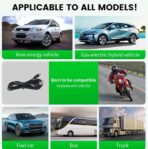 GPS Heads Up Display for Cars Digital Dashboard Speedomete with MPH/KMH, Universal HUD Display Car with 2M USB Cable and Clock, QC3.0 Fast Charger, Plug & Play for Car Boat Truck Motor SUV Golf Cart - Image 3