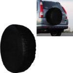 Spare Tire Cover, Universal Fit for Trailer, RV, SUV, Truck and Many Vehicle, Waterproof & Dust-Proof PVC Leather Tire Wheel Soft Cover, 25-27 Inch Weatherproof Tire Protector (14 inch)
