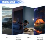 2PCS USB LED Car Interior Atmosphere Lamp, Portable Mini Auto Decoration Night Light, Plug-in Vehicle Ambient Lighting Kit, Universal Car Interior Accessories for Cars SUVs Trucks RVs (Blue) - Image 6