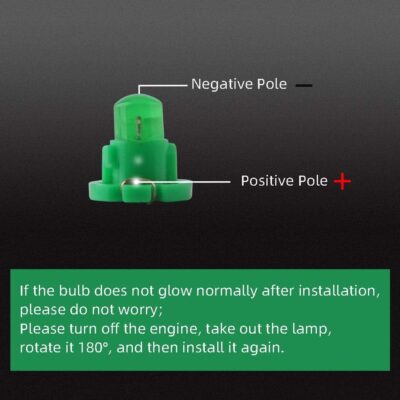 Grandview 10pcs Green T4.2 COB 1 SMD Led For Dashboard Instrument Cluster Light Car Light Bulb Side Light Indicator light Interior Panel Bulb Light 12V - Image 5