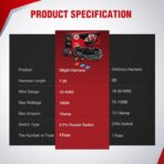 Nilight 16AWG Heavy Duty Wiring Harness Kit - 12V 5PIN Rocker Switch Relay Blade Fuse Socket Connector - Compatible with 9005 9006 9140 9145 HB3 H10 Fog Light Bulbs - Image 8