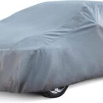 Season Guard Car Cover Dirtproof, Water-Resistant, Breathable, Snow Dustproof, Indoor and Limited Outdoor Car Covers Fits Sedans up to 200", Gray