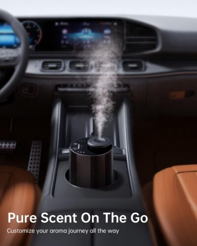 Waterless Essential Oil Diffuser with 4 x 10mL Hotel Scent Fragrance Oils, Rechargeable Car Diffuser Air Freshener Machine, 3 Timer & 3 Mist Modes, Aromatherapy Kit for Home - Image 3