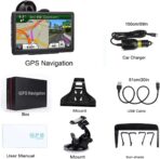 GPS Navigation for Car, 2025 Map 7 inch Touch Screen Car GPS, Voice Turn Direction Guidance, Support Speed and Red Light Warning, Pre-Installed North America Lifetime map Free Update - Image 7