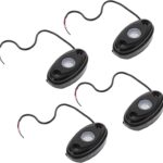Zerodeko 9W LED Car Lighting Kit Universal Automotive Ambient Lighting Waterproof Under Car LED Lights 4-Piece Set for Trucks and Custom Vehicles