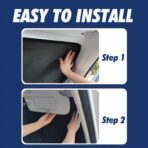 Army Dark Camo Foldable Windshield Sunshade – Premium 240T Car Sun Shade UV Protection & Heat Blocker with Easy Installation & Universal Fit,Camo Car Interior Accessories - Image 4