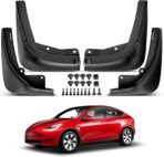 A-Premium Mud Flaps for Tesla Model Y 2020 2021 2022, 4 Pack No Drilling Required Mud Guards for Model Y Accessories - Image 9