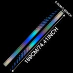 TOMALL 2Pcs 74'' Car Body Side Stickers Racing Sports Stripe Decals for Car Universal Vinyl Waterproof Decal Dcoration Accessories Graphic Decals for Truck SUV Off-Road Vehicles Decorations(Gradient) - Image 2