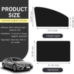 4PCS Auto Window Shade, Magnetic Side Window Sun Shade, Block Light Car Window Covers, Heat Insulation and UV Protection Car Curtain, Universal Interior Accessories - Image 2