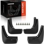 A-Premium Set of 4PCS Mud Flaps Splash Guards Mudguards Mudflaps Compatible with Genesis GV80 2021 2022 2023 2024 2025, SUV, Front & Rear Driver and Passenger Side