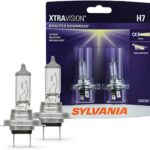 SYLVANIA - H7 XtraVision - High Performance Halogen Headlight Bulb, High Beam, Low Beam and Fog Replacement Bulb (Contains 2 Bulbs)