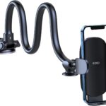 OQTIQ 13" Gooseneck Car Phone Mount – Windshield & Dashboard Holder with Strong Suction Cup, Anti-Shake Stabilizer, One-Button Release – Compatible with iPhone 17/16/15/14 and All Smartphones
