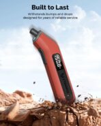 ETENWOLF T300 Digital Tire Pressure Gauge 3-200 PSI, Industrial Tire Gauge Calibrated to ANSI B40.7 Grade 2A(Plus-Minus 0.5%), Replaceable AAA Batteries (Vivid Orange) - Image 7