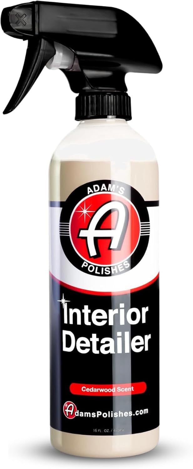 61Ni1heT9FL._AC_SL1500_.jpg Adam's Polishes Interior Detailer 16 fl. oz (Cedarwood) - Total Car Interior Cleaner, Protectant & Dressing | All Purpose Cleaner & Leather Conditioner | Vinyl, Dashboard, Screen, Seat Cleaner & More - Image 1