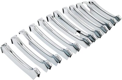 Front Grill Chrome Trim Compatible with Maserati Ghibli 2013 2014 2015 2016 2017 Parts Accessories Front Grille Decorative Garnish Trim Cover Car Styling 12PCS - Image 6