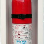 RV and Marine Fire Extinguisher Box - Keep Your Boat and Family Safe with Reinforced, Recessed Fire Extinguisher Box - Clean Look Easy to Install and Clean, Made in USA (White)