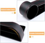 Car Seat Gap Filler Organizer Between Front seat car Organizer and Storage Box, Auto Premium PU Leather Console with Cup Holder, Car Pocket for Interior Essentials (for Driver Side) - Image 8