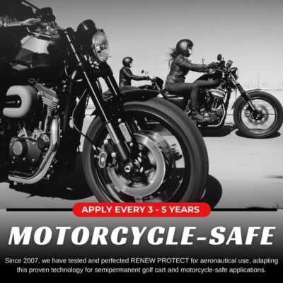 RENEW PROTECT Blak, Semipermanent Rich Black Tire & Trim Treatment, Mid to High Shine, Floor Mat- RV- Golf Cart, Motorcycle-Safe, Acrylic Ceramic-Hybrid Protectant, Wash-Proof, 5 min Dry-Seal 8oz - Image 5