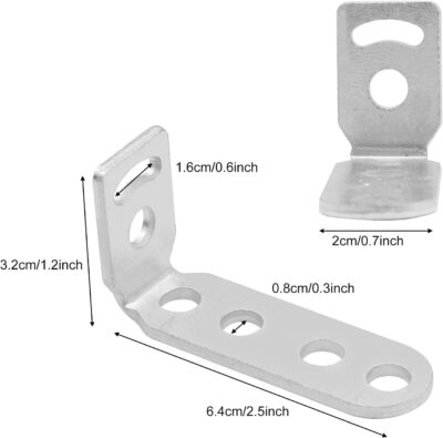 jose2015 Motorcycle Fog Light Bracket L Shaped Mounting Bracket, Universal Extension Holder Spotlight Driving Light Mount Brackets 2PCS - Image 3