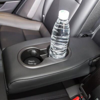 Cup Holder Coasters, 2.75 Inch Non-Slip PVC Insert Coaster, Anti-Scratch Auto Cup Mats for Women Men, Vehicle Interior Accessories Universal for Car, SUV, Truck (D Black/2PCS), 2 Pack - Image 6