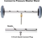 RIDGE WASHER Pressure Washer Undercarriage Cleaner, 16 Inch Undercarriage Washer, Pressure Washer Under Car Cleaner with Straight Extension Wand, 4000 PSI - Image 3