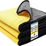 Microfiber Towels for Cars - 15.7" x 15.7" inches, Highly Absorbent Professional Grade Drying Towel Set for Superior Cleaning and Drying Performance - Car Drying & Kitchen Towel - Pack of 3