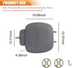 Car Seats Cover, Comfortable Linen Front Seat Cushion Pad with Storage Pocket, Breathable Anti-Slip Seat Protector, Four Seasons Universal Auto Interior Accessories for Car Truck SUV (Grey) - Image 2