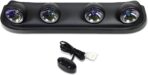 DNA Motoring FL-ZTL-249-NC Universal Neo Chrome Lens Roof Mounted Fog Light+Switch, Black