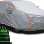 Mini Van Car Cover Waterproof All Weather for Automobiles, Outdoor Full Van Cover with Zipper, Universal Fit for Pacifica, Grand Caravan, Honda Odyssey, Sienna, Fit Mpv 191" to 206"