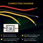 Qasim 1-Pair 95MM RGB LED Angel Eyes Universal Halo Rings for Motorcycle Car DRL Fog Lamp Turn Signal Light APP Bluetooth Control Multi-Color 12V - Image 4