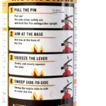 Ougist ABC Fire Extinguisher for Home, 2.5lb Small Fire Extinguisher for Kitchen & Garage, Vehicle Fire Extinguisher for Truck, Car and Boat, Professional Safety Grade, Red