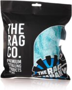 The Rag Company - The Liquid8r - Absorbent 70/30 Blend Microfiber Drying Towel for Cars, Trucks, SUVs, Safe for Detailing + Scratch Free, Twist Loop, 1100gsm, 20in x 24in, Aqua Blue/Grey - Image 7