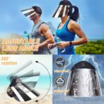 WAYCOM Sun Cap, Sun Visor Hat - UV Protection Hat -Premium UPF 50+ Hat for Hiking, Golf, Tennis, Outdoors - Image 5