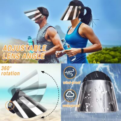 WAYCOM Sun Cap, Sun Visor Hat - UV Protection Hat -Premium UPF 50+ Hat for Hiking, Golf, Tennis, Outdoors - Image 5