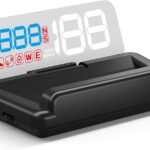 Universal Car HUD Head Up Display T900, with Satellite Clock, Single Driving Time and Single Driving Distance, Work for All Vehicles