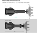 iOttie Easy One Touch Signature Dashboard & Windshield Universal Car Mount Phone Holder Desk Stand with Suction Cup Base and Telescopic Arm for iPhone, Samsung, Google, More Smartphones - Image 3