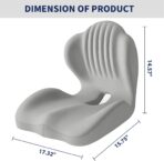 Lotarrotta Ergonomic Car Seat Cushion with Lumbar Support for Truck Driver, Multi - Purpose Orthopedic Seat Pillow for Office Chair, Car, Dining Chair as Gift, Sciatica Relief for Back, Hip, Leg Pain - Image 9