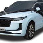 Car Cover Waterproof All Weather, Coverado Soft Cotton Lined Hail Protector Car Cover with Zipper Door, Outdoor Sun UV Rain Snow Protection Car Covers for Automobiles Universal Fit SUV (170"-190")