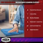 AIDEA Microfiber Cleaning Cloth, 50PK, Microfiber Towels for Cars, Premium Wash Cloths, Dusting Cloth Cleaning Rags, Absorbent Towels for SUVs, House, Kitchen, Window, Cleaning Supplies12×12" - Image 3