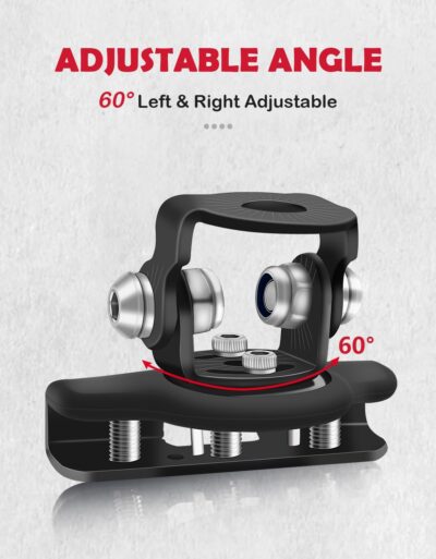 Led Hood Mounts, Universal Led Light Bar Mounting Brackets 304 Stainless Steel Hood Clamp Lights Mounts, Black - Image 6